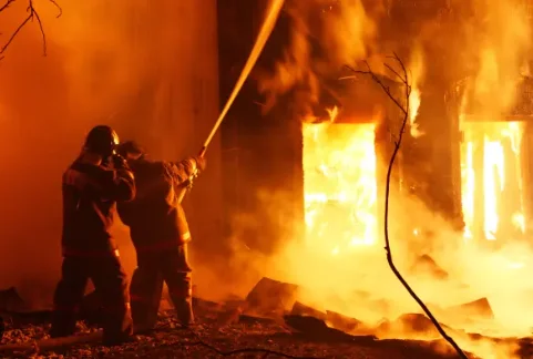 men are restoring from fire damage in Garland