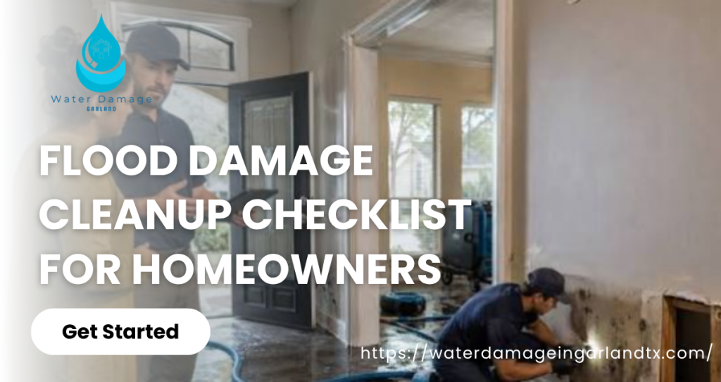 Flood Damage Cleanup Checklist for Homeowners