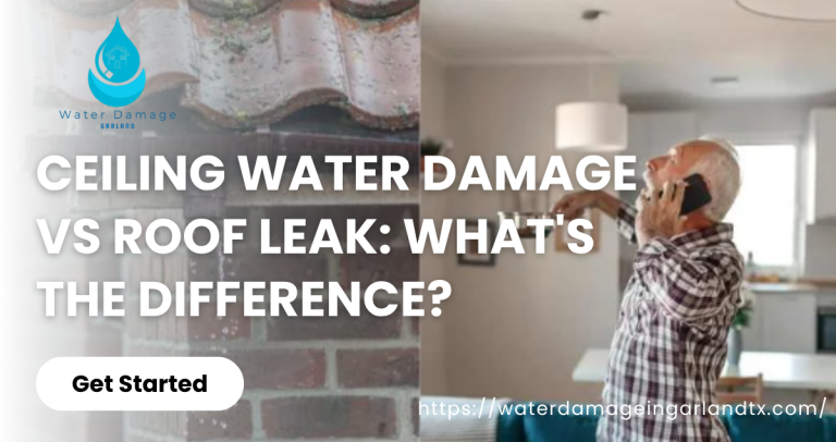 Ceiling Water Damage vs Roof Leak: What's the Difference?